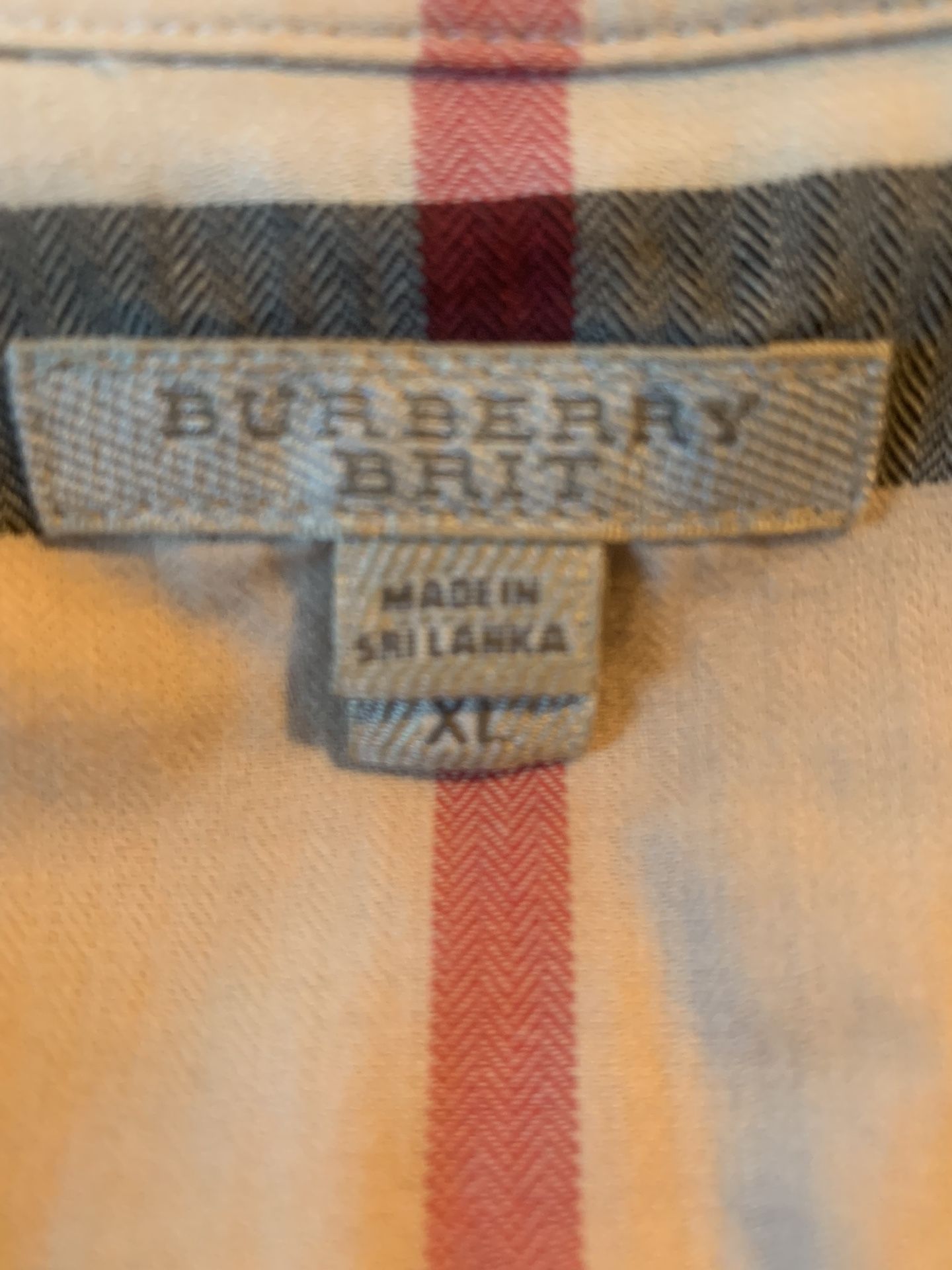 woman’s burberry dress shirt 