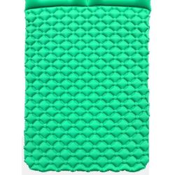 Double Ultralight Inflatable Mat Outdoor Tent Portable Airbed Suitable for Outdoor Camping, Backpacking, Hiking, Car Inflatable Bed (Color: Green, Siz