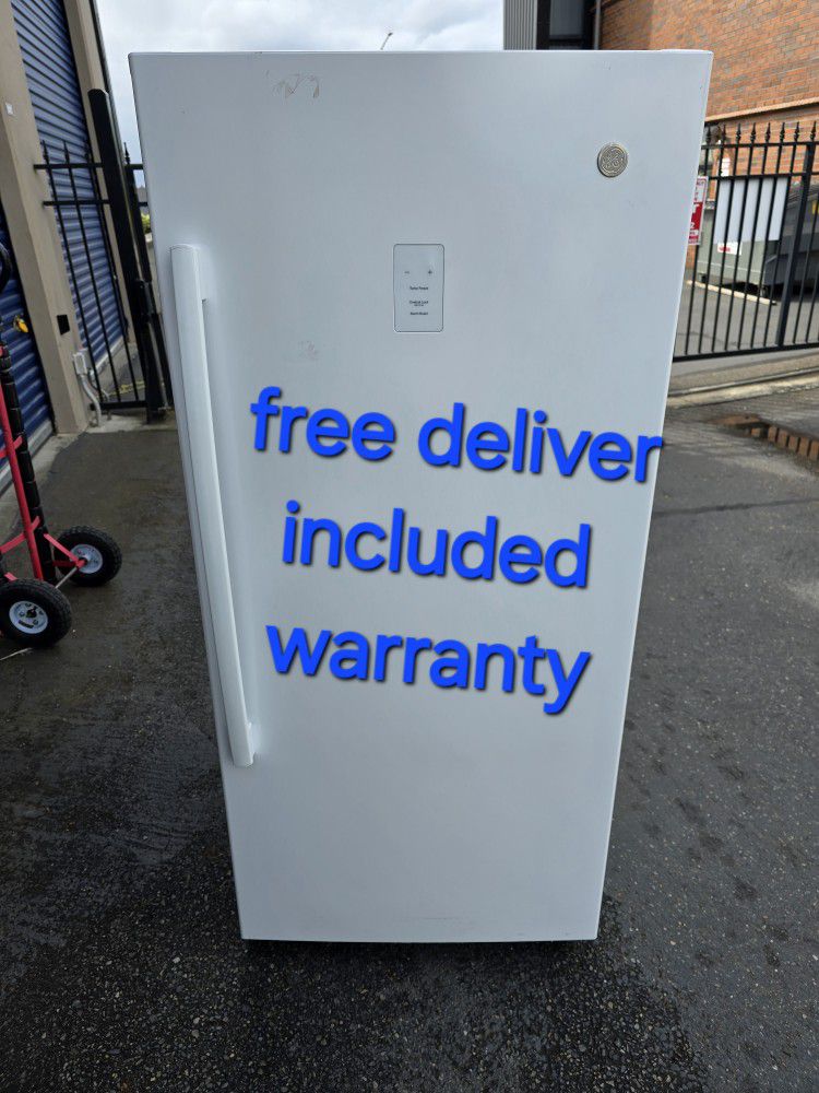 30 Days Warranty (Ge Freezer Frost-free Size 28w 26d 62h) I Can Help You With Free Delivery Within 10 Miles Distance 