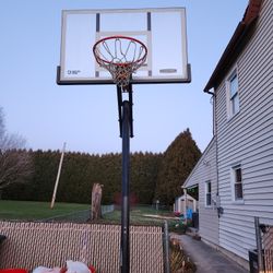 Basketball Backboard, Hoop And Stand