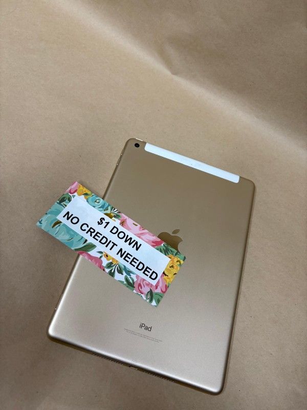 Apple IPad 5th Gen Tablet - Only $1 Today Pay The Rest Later!