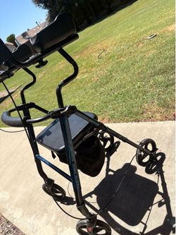 Upright Rollator Walker with Seat