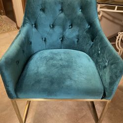 High quality velvet fabric modern tufted chair