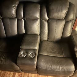 Double Seat Reclining Couch 