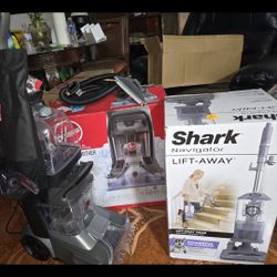Shark Carpet Cleaner  New In Box $125 & Hoover 