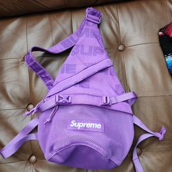 Purple Supreme Box Logo Sling Bag
