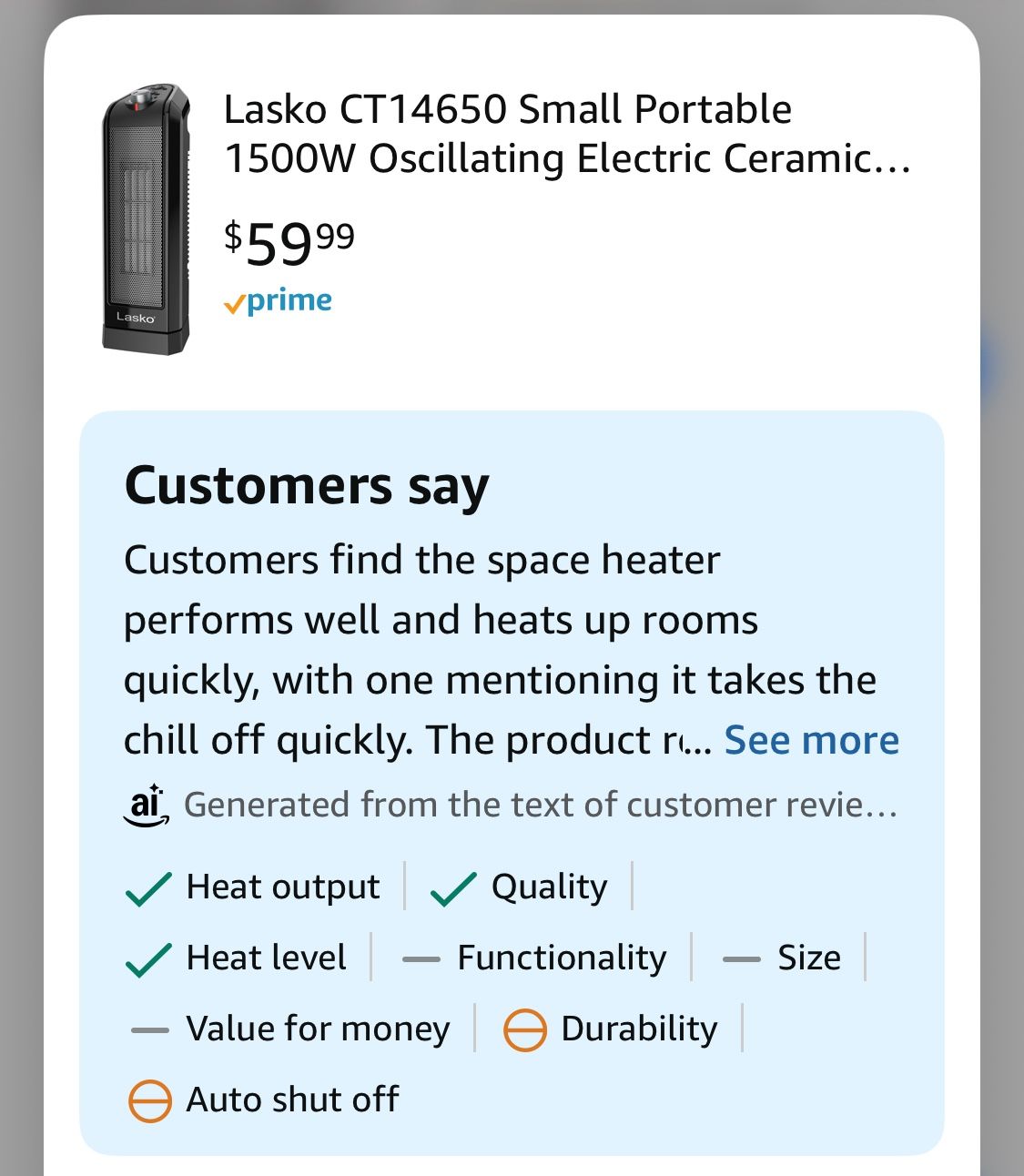 Heater New Out The Box By Lasko