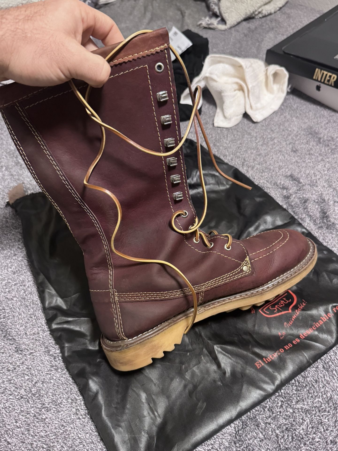 Italian Leather Boots Men