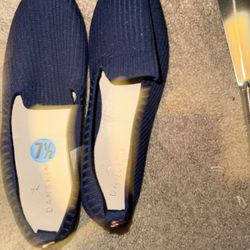 Navy Blue Women’s Slip On Shoes 