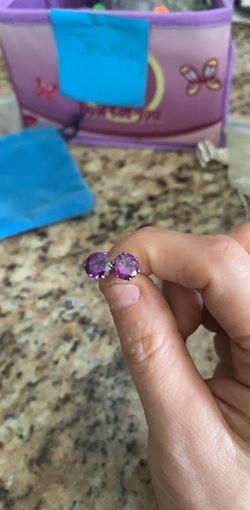 Sterling silver 4 sizes...purple