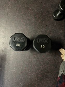 50lbs Umax dumbells