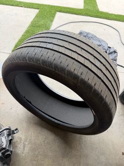 Goodyear Eagle tire 255 40 20 25540r20 from a Model Y