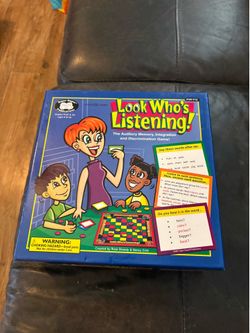 Look who’s listening game speech therapy game