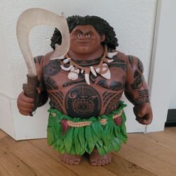 🔥 WORKS Disney Store Maui Moana Talking Toy Light Up Hook Disney Pixar Disneyland 12in Figure 👀

Overall good pre-owned condition. Clean and works p