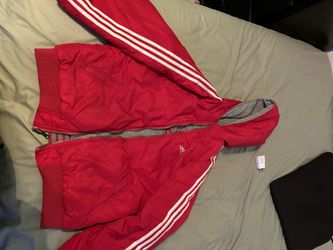 Medium Red Adidas Windbreaker