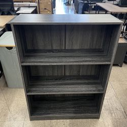 Standard Bookcase w/ 3-Shelf and Closed Back 32"W X 12"D X 44"H - Grey