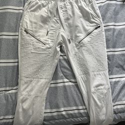 White CSG Jogger Pants (Size Medium)