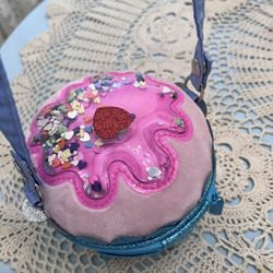 Girls Crossbody Glitter Cupcake Purse