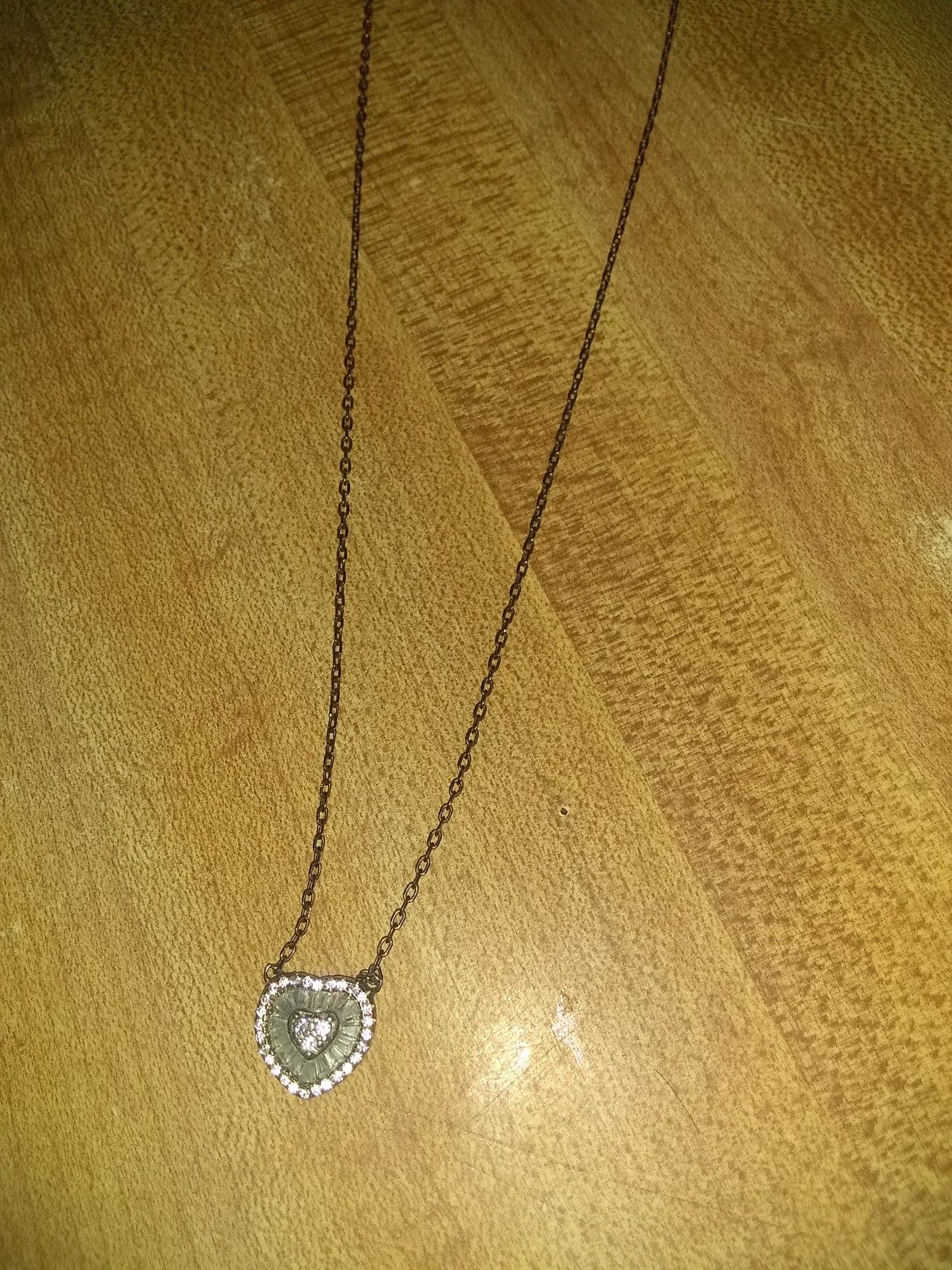 Heart dia. 925 necklace