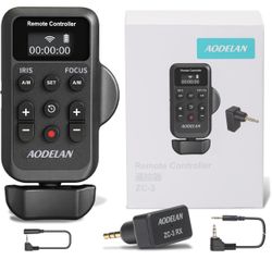 Wireless Camcorder Lanc Zoom Controller, Wired Remote Control with 2.5mm Jack Cable, IRIS, Focus, Video Recording and Zoom Commander with Lanc or Remo