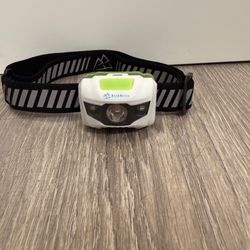 Headlamp LED Flashlight with Reflective Band for Runners, Hiking, Camping, Hunting, Fishing, Dog Walking, or Work