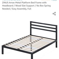 ZINUS Arnav Metal Platform Bed Frame with Headboard