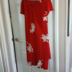 S.l Fashion Red Dress