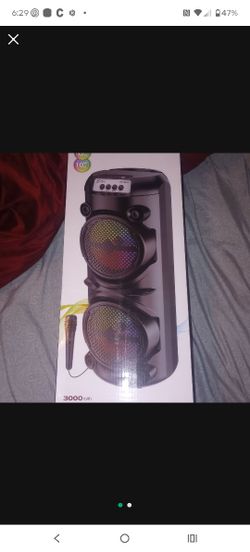 ZQS6223 New 6 Inch RGB LED Wireless for Karaoke Speaker with MIC for Outdoor Use Computer & Mobile Phone