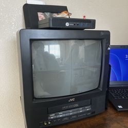 JVC VHS CRT TV