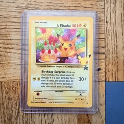 Pokemon TCG Celebrations Birthday Pikachu 24/25