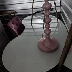 IKEA Glass Egg Shape Desk