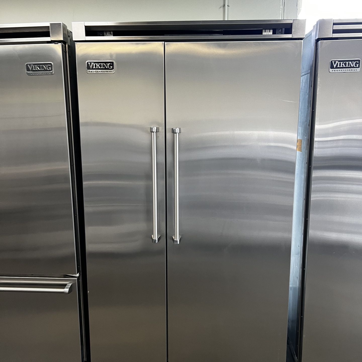 Viking 48”Wide Built In Stainless Steel Side By Side Refrigerator 