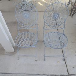 Antique Metal Chairs Beautiful 
