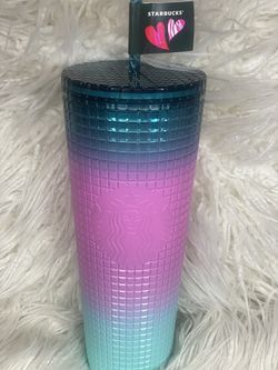 Starbucks Teal ombré cup