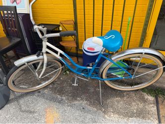 Beautiful blue Huffy Cruiser bicycle