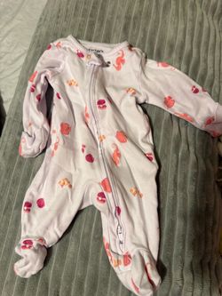 Newborn footed pajamas
