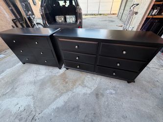 6 drawer dresser black