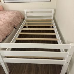 Twin Bed Frame White Storage