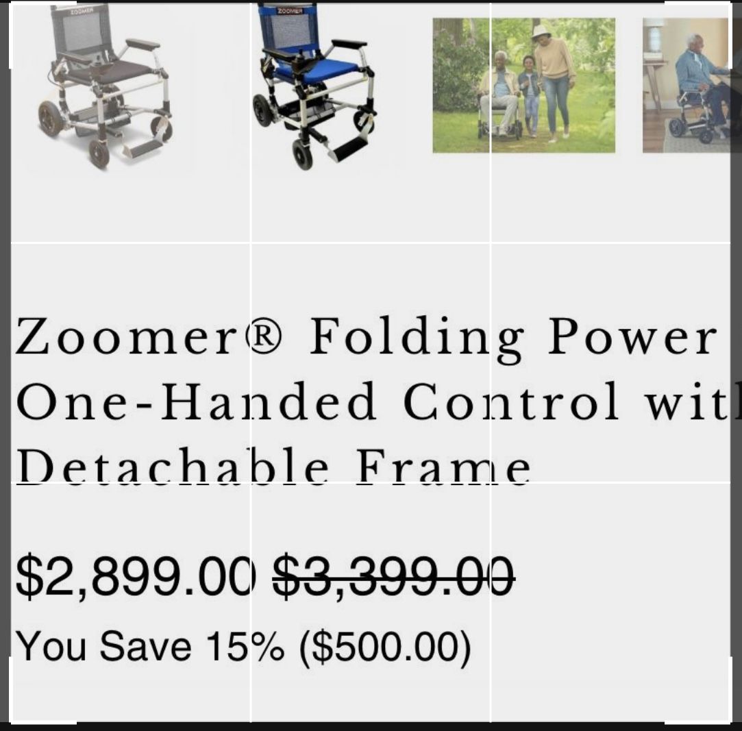 Zoomer Folding Powered Chair for Sale in Brooklyn, NY OfferUp