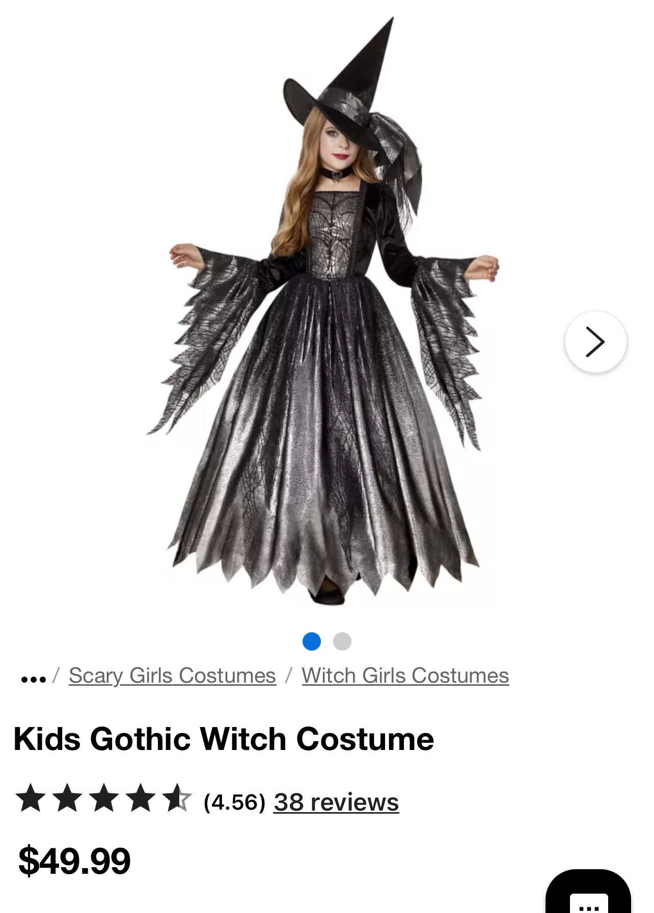 Spirit Halloween - Halloween Costume - Girls Gothic Witch Sparkly Dress - ELPHABA Wicked Wizard Of Oz