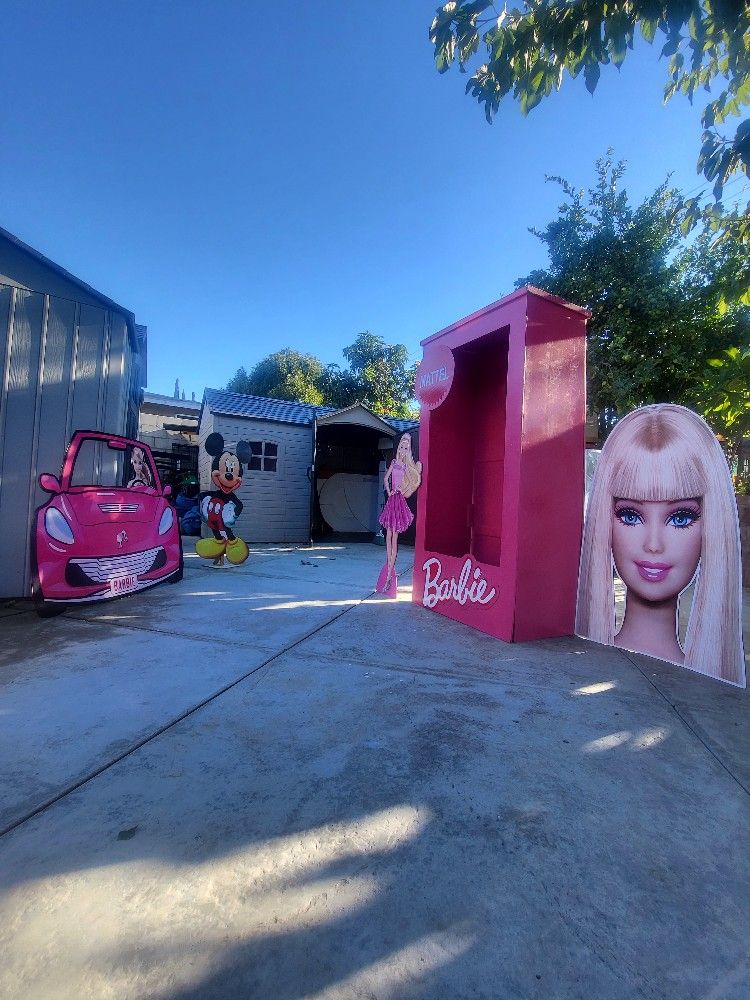 Barbie Set Up Backdrop