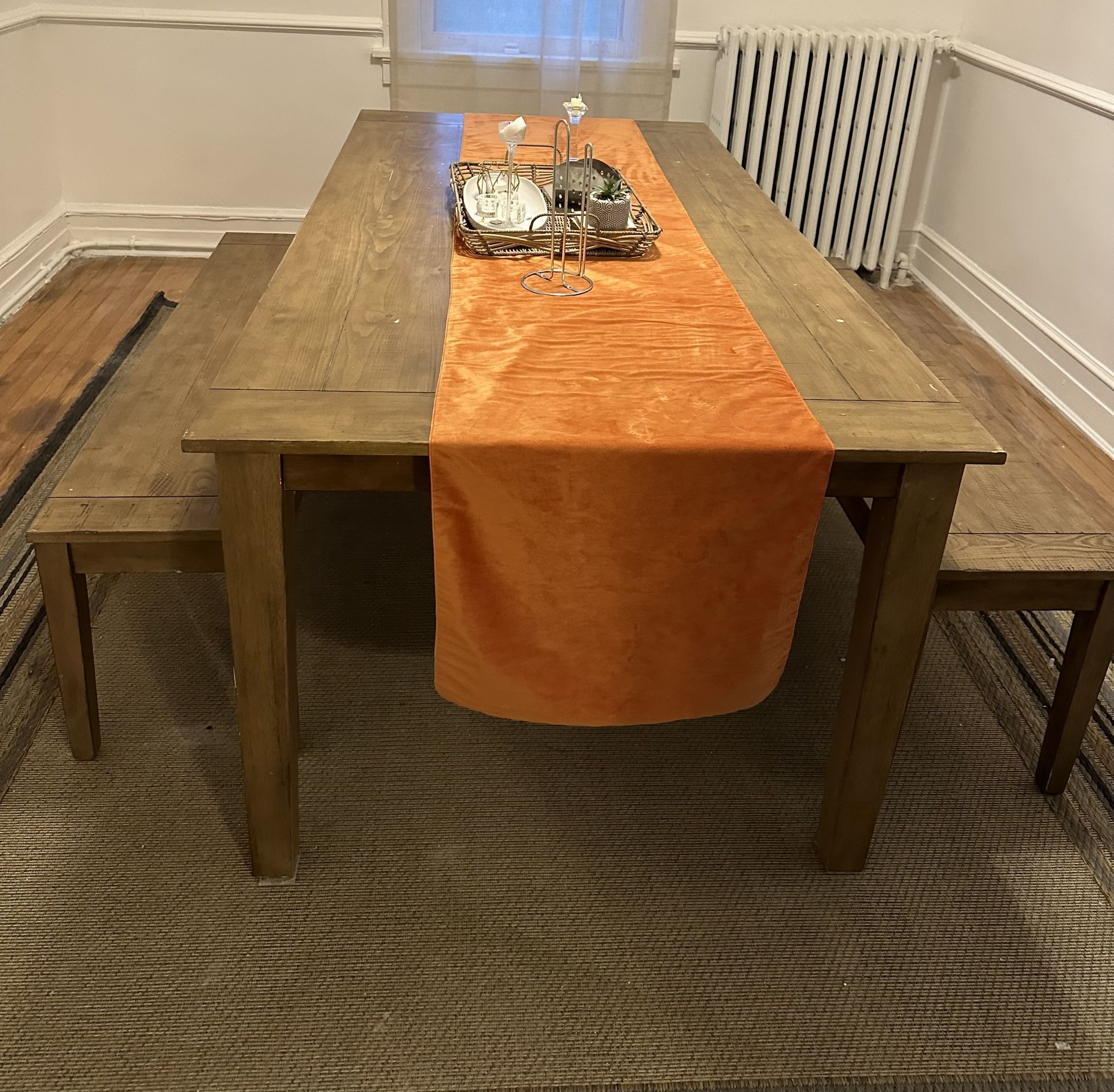 Large table With Benches 