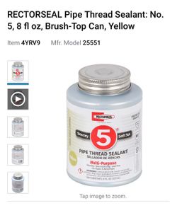 RectorSeal No. 5 Pipe Thread Sealant 8 oz