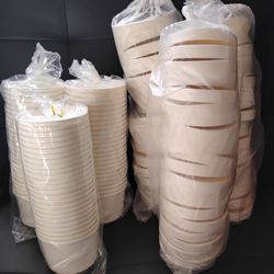 Paper Containers 8 OZ lot of 75 
