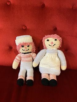 Cute Raggedy Anne & Andy Dolls