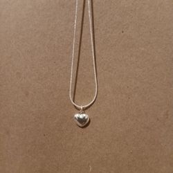 Silver Heart Necklace 