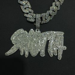 Iced Out VVS PASSES DIAMOND TESTER Custom SHOOTA Pendant - WITH CHAIN COMBO DEAL - Custom Pendants Available to Start