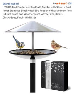 Hummingbird feeder and birth bath Combo