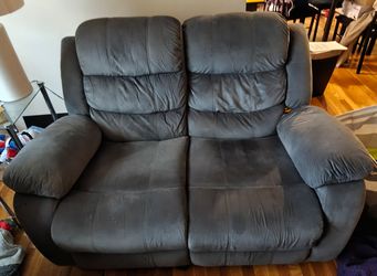 2 seat graycouch recliner