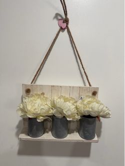 Wall decor artificial flowers